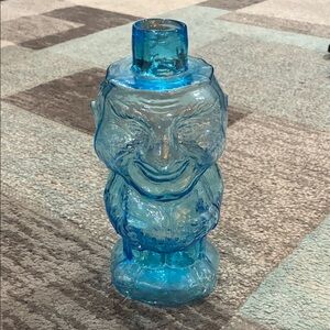 Blue Glass Art Sculpture